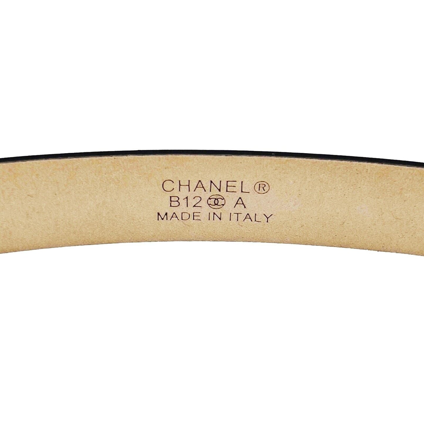 CHANEL - B12 A Slim Black Belt - Perfume No.5 Bottle Buckle - 75 / 30