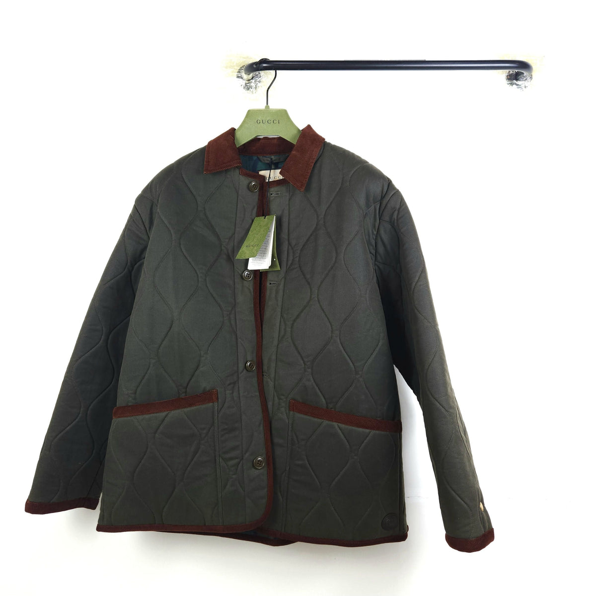 Gucci Waxed Cotton Quilted Jacket 731359 9425 133208804