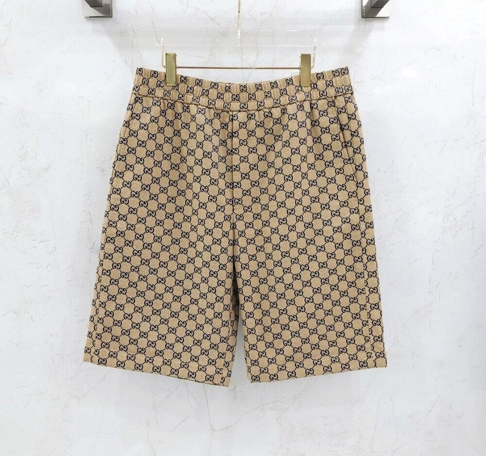 Gucci Supreme GG Cotton Blend Drawstring Shorts 12345 142807171