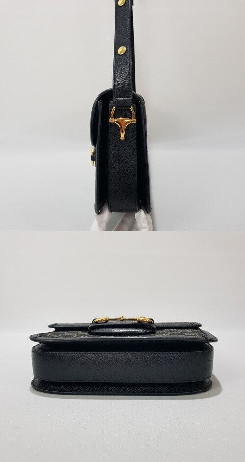 Gucci Horsbit 1955 Denim Shoulder Bag 602204 142809967