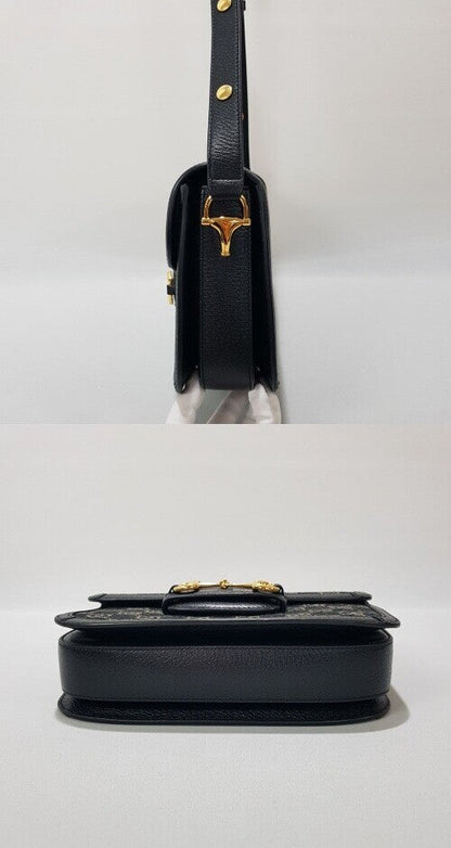 Gucci Horsbit 1955 Denim Shoulder Bag 602204 142809967