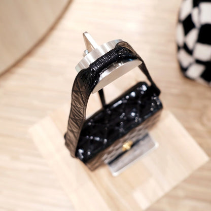 Chanel vintage patent leather kelly bag