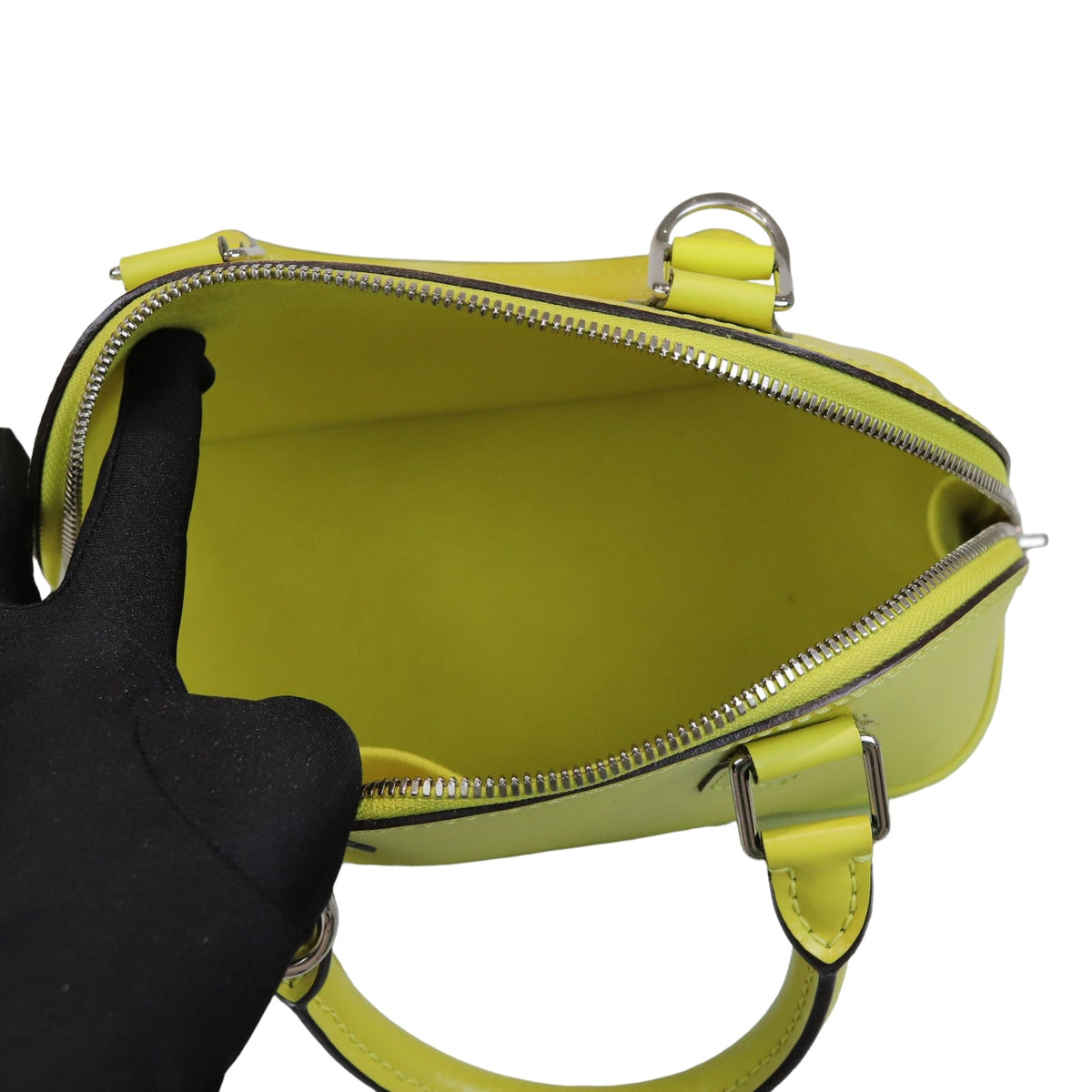 Louis-Vuitton Alma BB Epi Yellow SHW