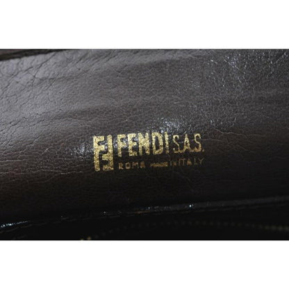 Fendi Top Handle Tobacco Zucca Print Canvas And Leather Satchel
