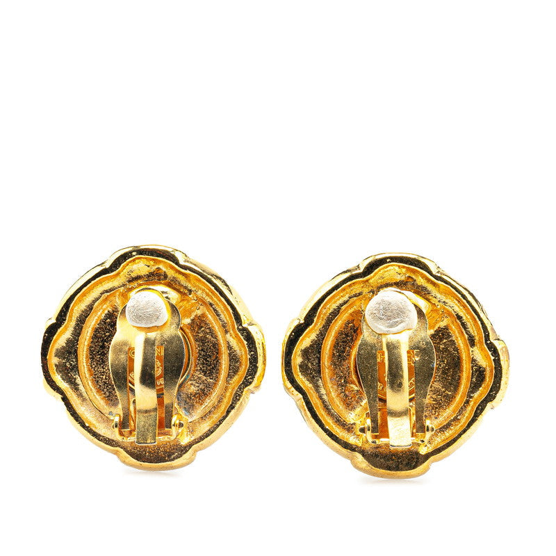 Chanel Coco Mark Round Earrings