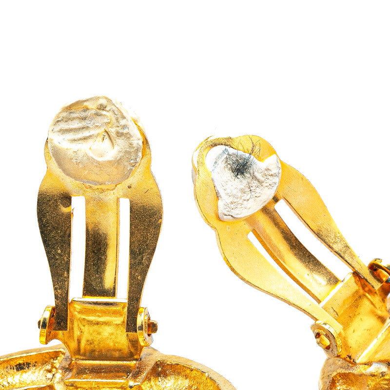 Chanel Coco Mark Round Earrings