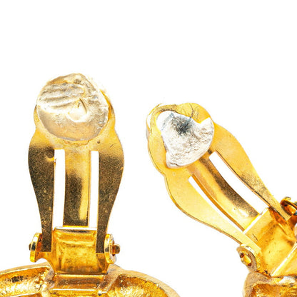 Chanel Coco Mark Round Earrings