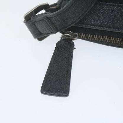 Burberry Nova Check Shoulder Bag Nylon Black Auth 64656