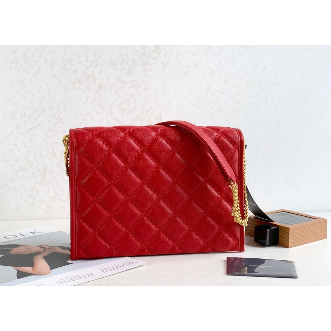 Yves Saint Laurent Becky Small Shoulder Bag Red