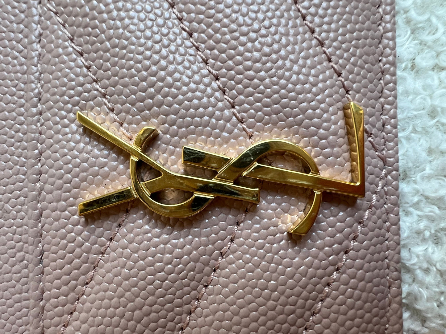 Yves Saint Laurent (YSL) Pale Pink Vintage Card Holder