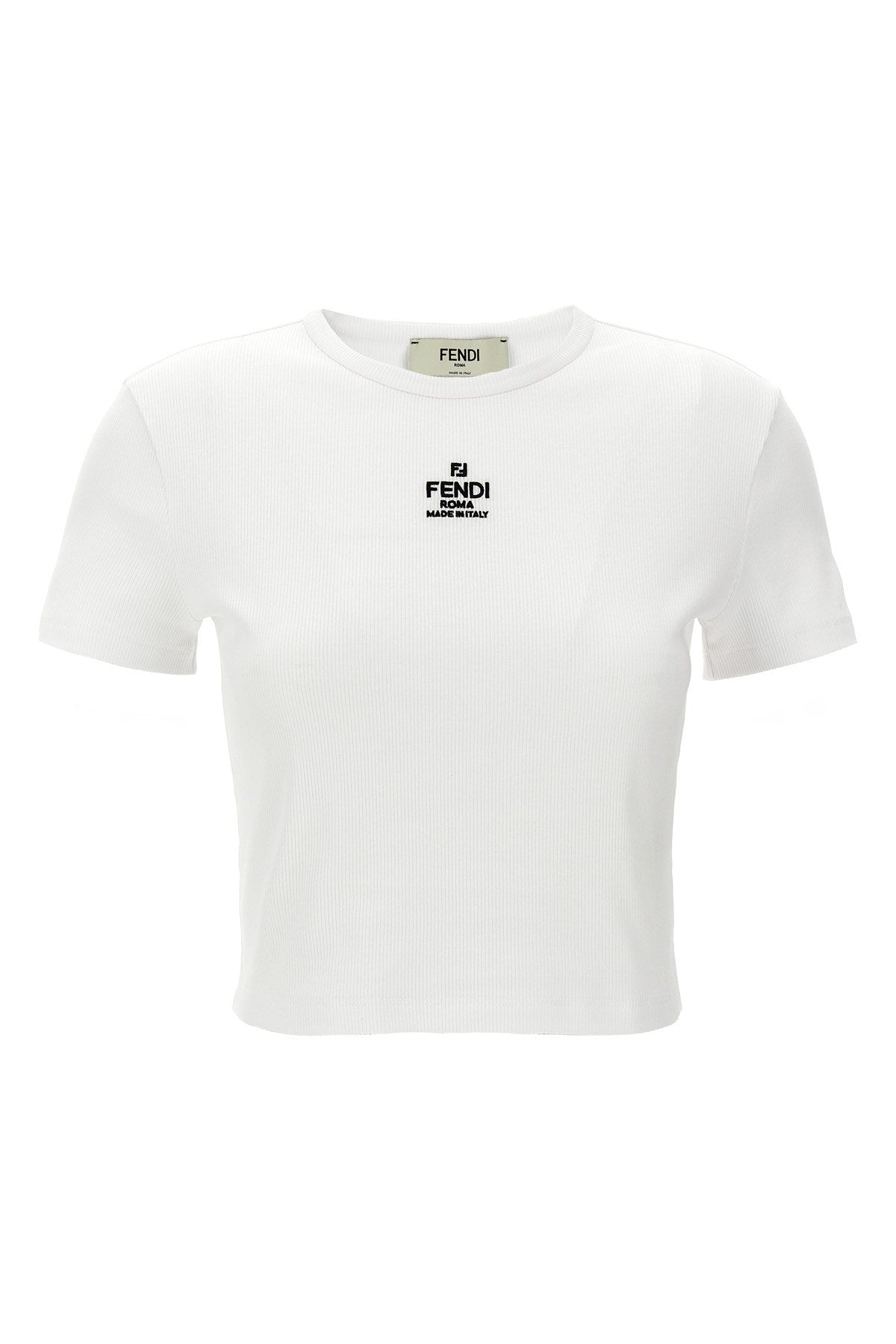 Fendi Women 'Fendi' Cropped T-Shirt