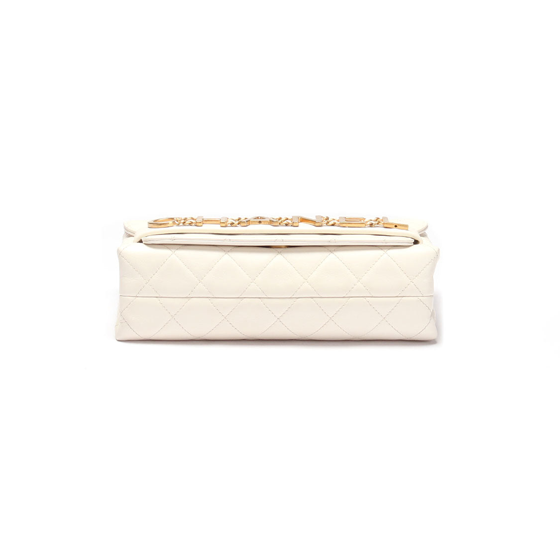 Chanel Quilted Leather Enchained Flap Bag Leather Shoulder Bag in Excellent condition