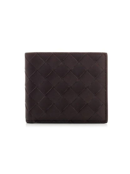 Luxury Bottega Veneta Intrecciato Bifold Half Wallet Fondant