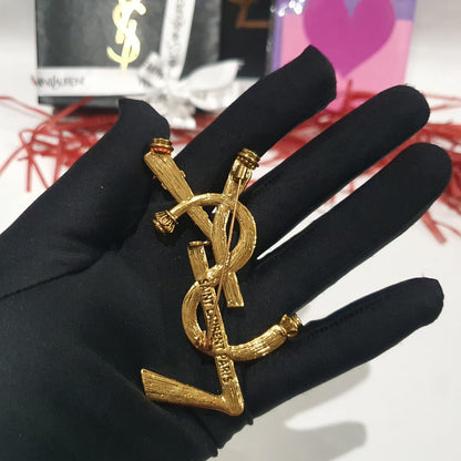 Yves Saint Laurent YSL Brooch