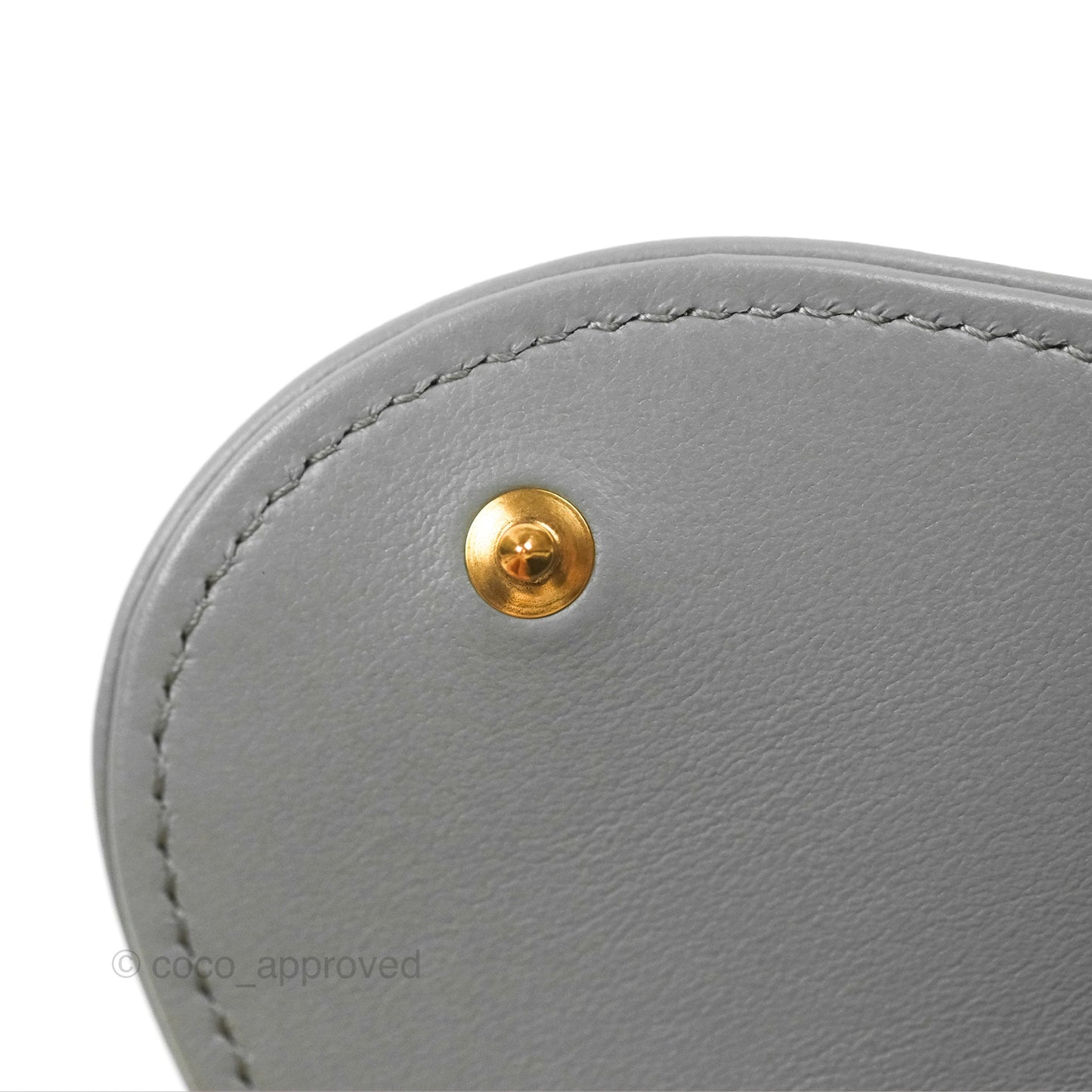 Dior Saddle Wallet On Chain Grey Oblique