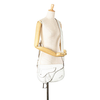 Leather Double Saddle Crossbody