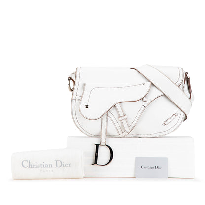 Leather Double Saddle Crossbody