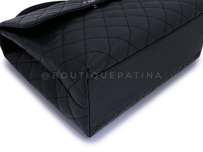Chanel Vintage Black Caviar Kelly Flap Bag SHW