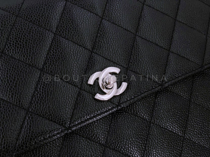 Chanel Vintage Black Caviar Kelly Flap Bag SHW