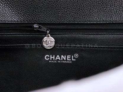 Chanel Vintage Black Caviar Kelly Flap Bag SHW