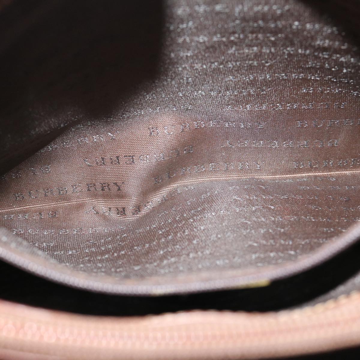 Burberry Nova Check Tote Bag PVC Beige Auth 66284