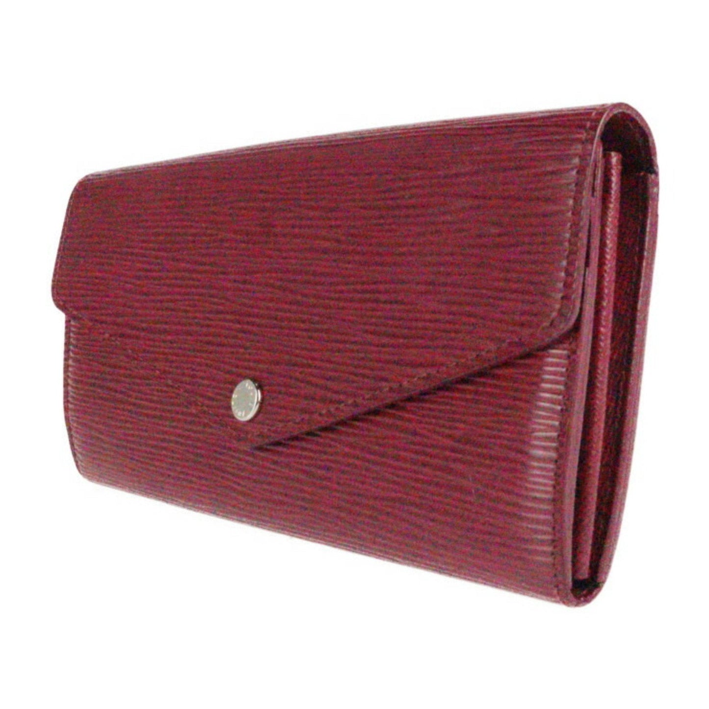 Louis Vuitton Red Leather Portefeuille Sarah wallet accessories