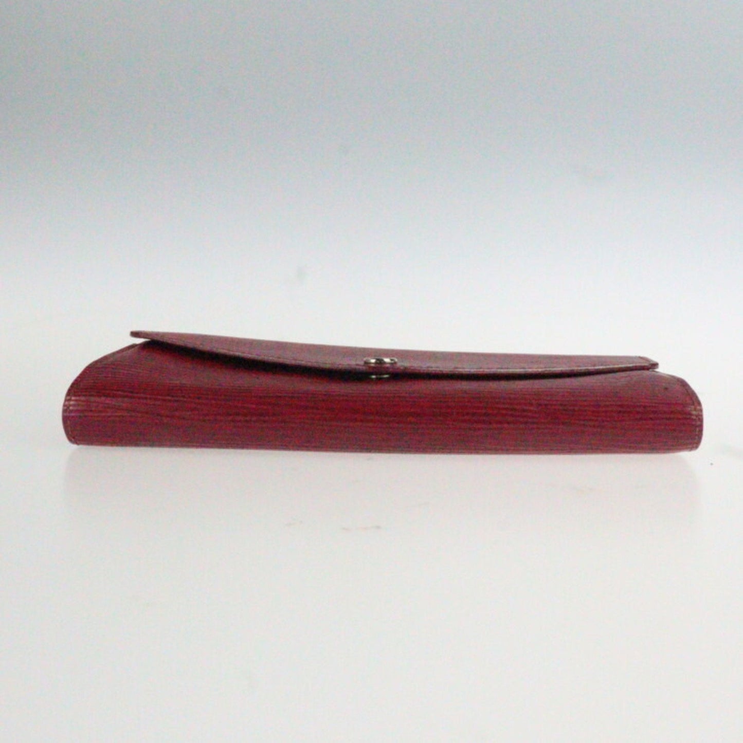 Louis Vuitton Red Leather Portefeuille Sarah wallet accessories