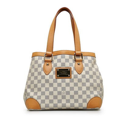 Louis Vuitton Damière Azur Hamsteed PM Handbag N51207 White PVC Leather  Louis Vuitton