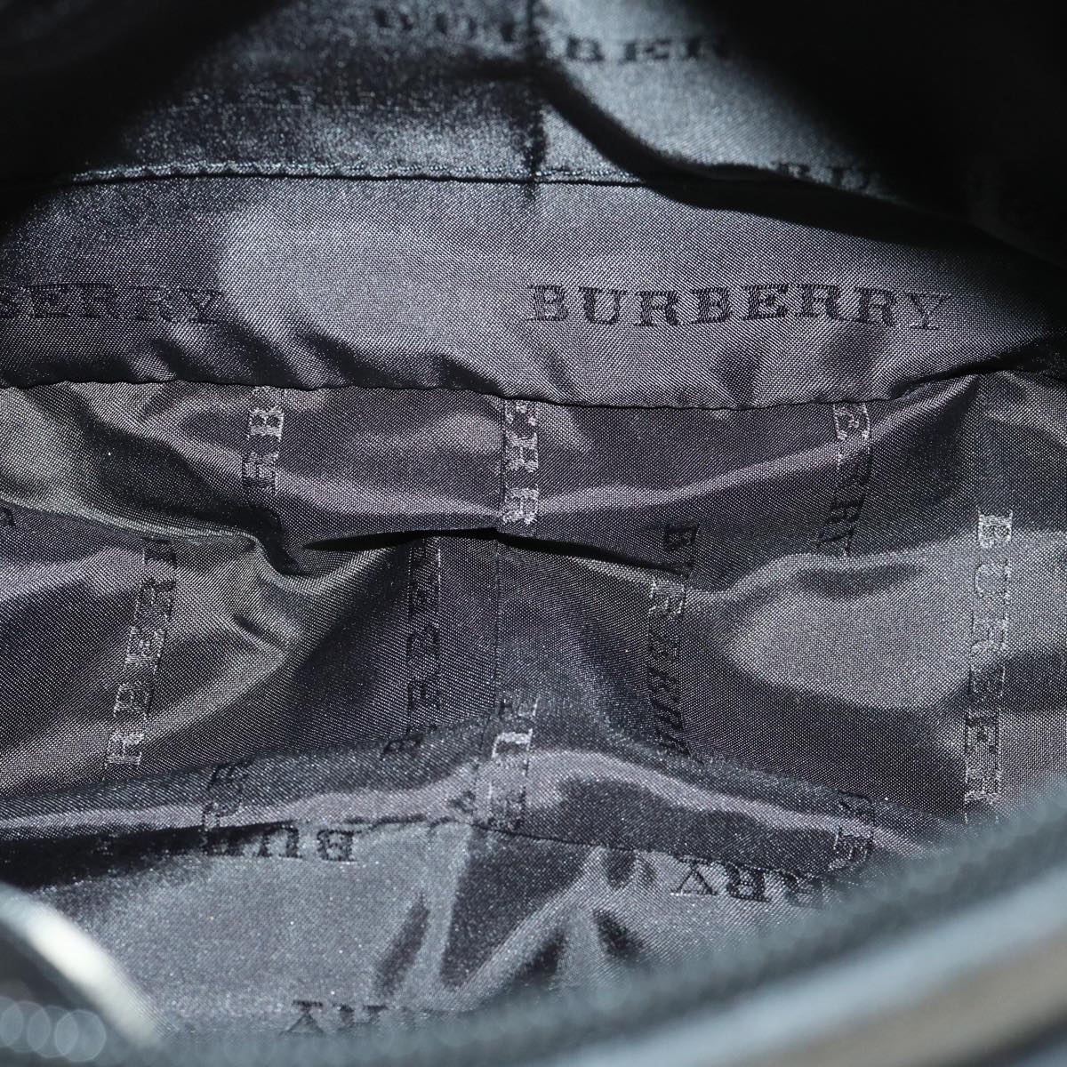 Burberry Shoulder Bag Nylon Black Auth 66638