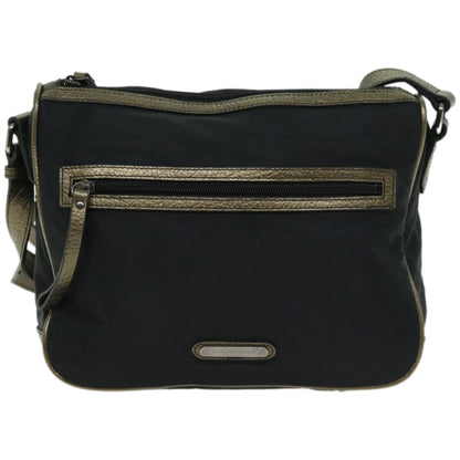 Burberry Shoulder Bag Nylon Black Auth 66638