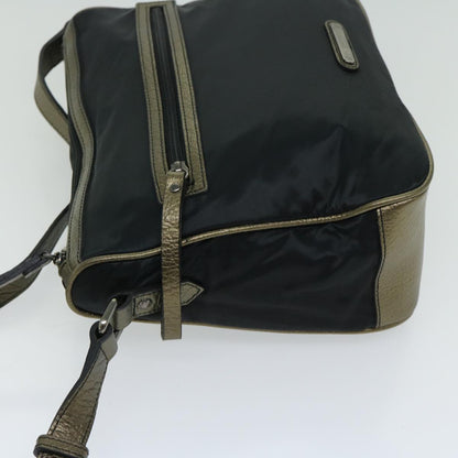 Burberry Shoulder Bag Nylon Black Auth 66638