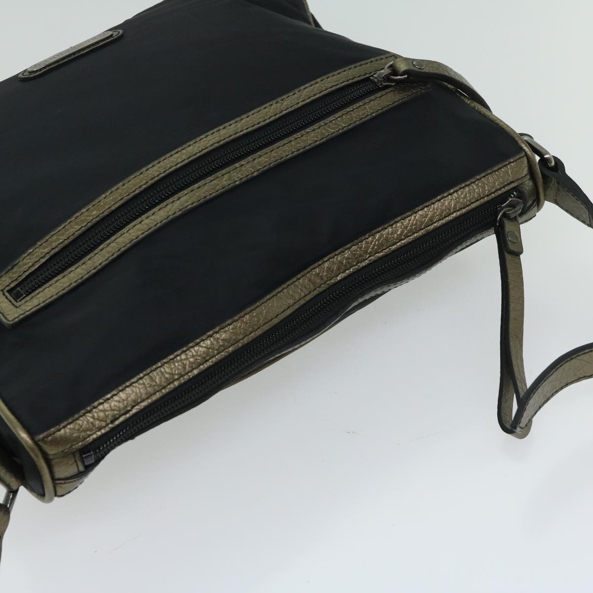 Burberry Shoulder Bag Nylon Black Auth 66638