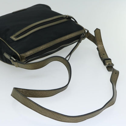 Burberry Shoulder Bag Nylon Black Auth 66638