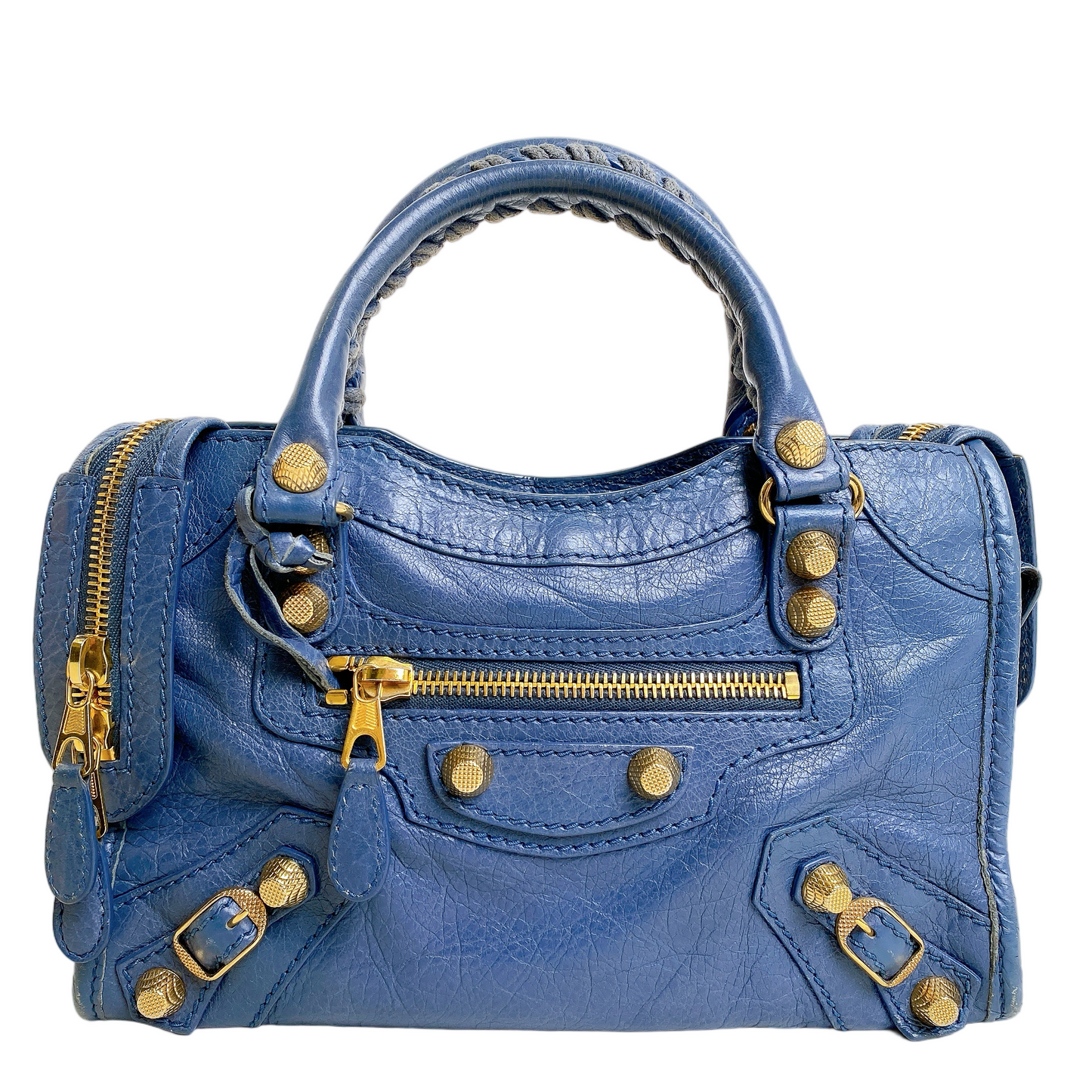 BALENCIAGA CITY MINI IN BLUE