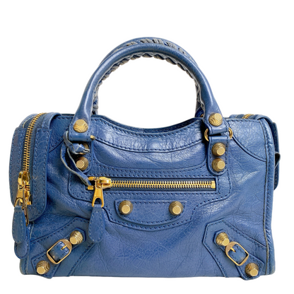 BALENCIAGA CITY MINI IN BLUE