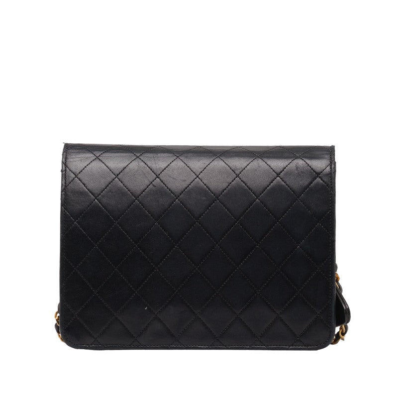 Chanel Matrases Coco Pushlock Chain Shoulder Bag Black  S  Chanel