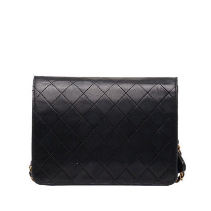 Chanel Matrases Coco Pushlock Chain Shoulder Bag Black  S  Chanel