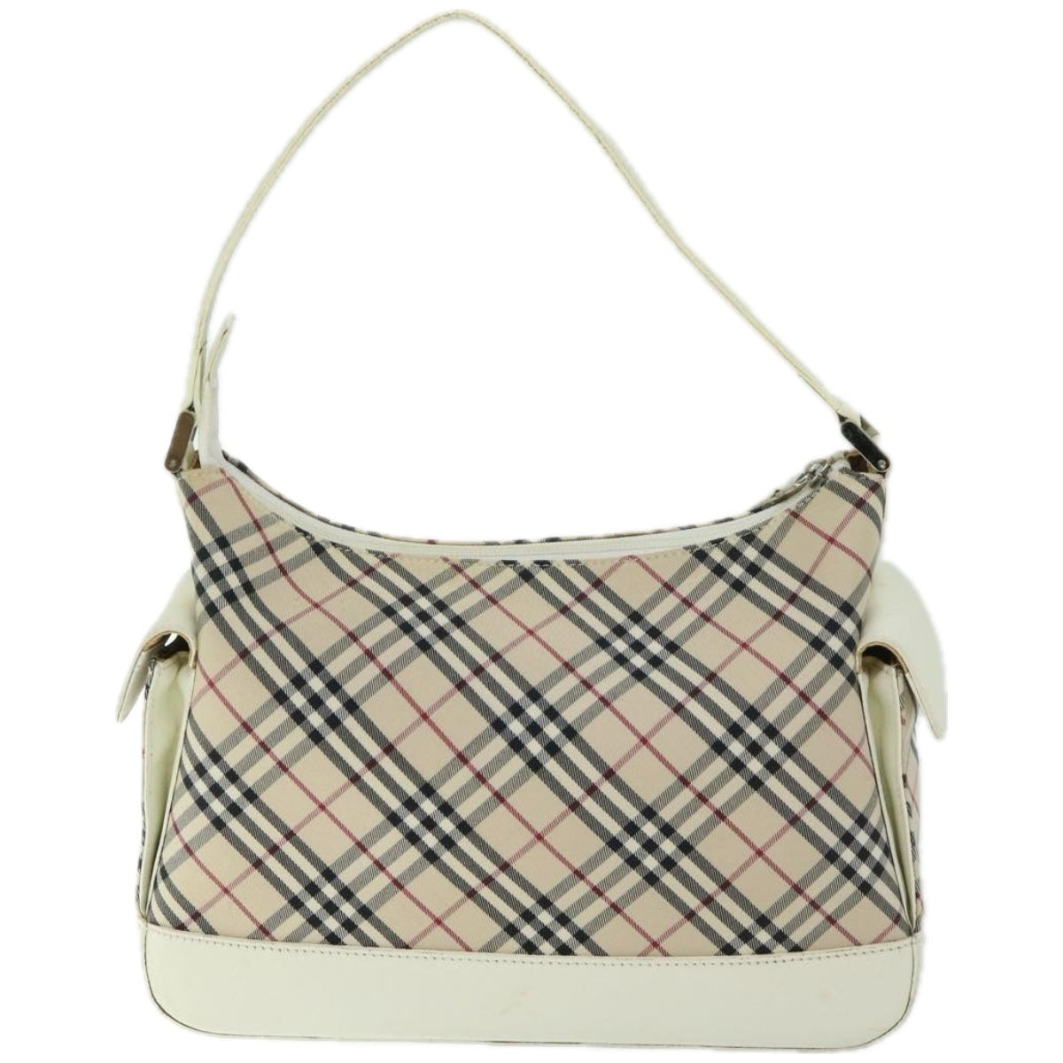 BURBERRYSs Nova Check Shoulder Bag Canvas Beige Auth 67086