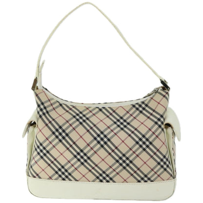 BURBERRYSs Nova Check Shoulder Bag Canvas Beige Auth 67086