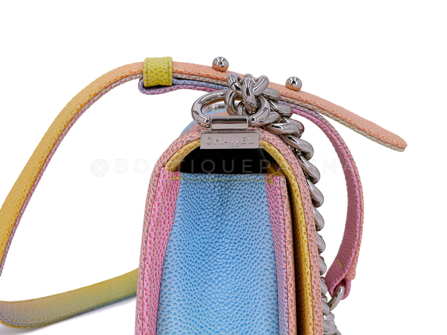 Chanel 17C Rainbow Caviar Coco Cuba Small Boy Flap Bag