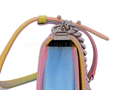 Chanel 17C Rainbow Caviar Coco Cuba Small Boy Flap Bag