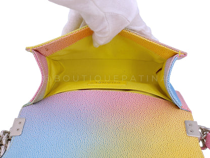 Chanel 17C Rainbow Caviar Coco Cuba Small Boy Flap Bag