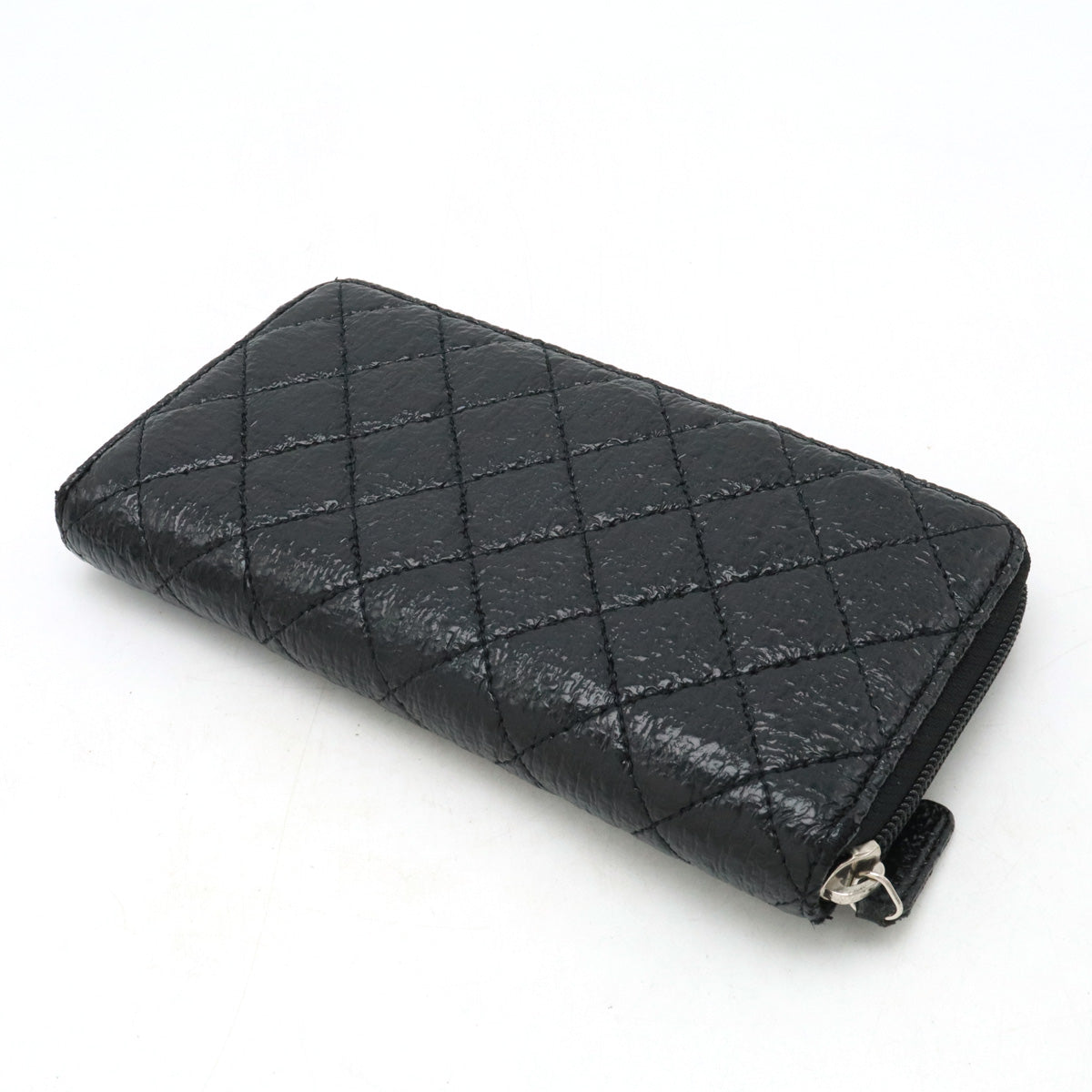 CHANEL MATRACE COCOMARK ROUND Long Wallet  TWID LEADER BLACK BLACK SILVER A50097 BLUMIN BLUMIN MARKET SHOP