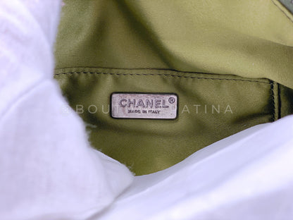 Chanel 17C Green Pink Sequin Coco Cuba Fanny Pack Belt Bum Bag