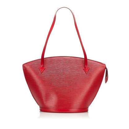 Louis Vuitton Red Leather Saint Jacques shoulder bag