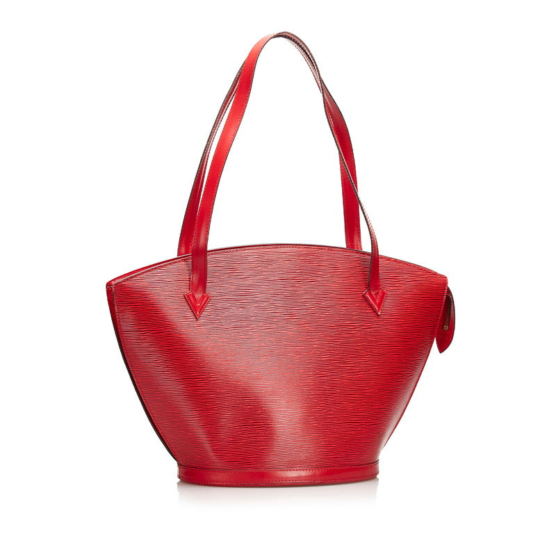 Louis Vuitton Red Leather Saint Jacques shoulder bag