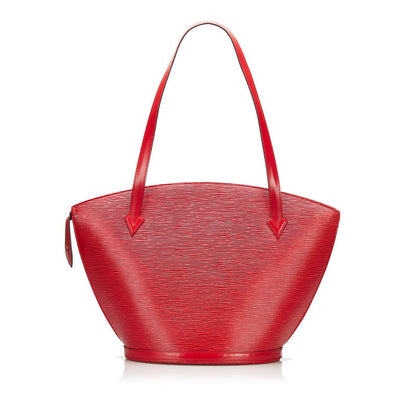 Louis Vuitton Red Leather Saint Jacques shoulder bag