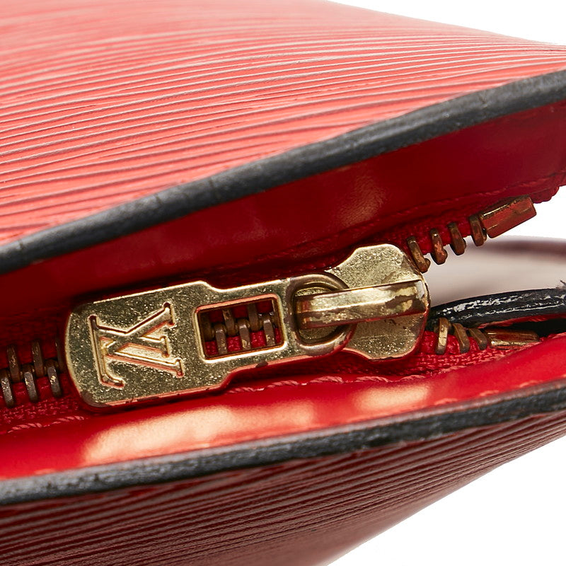 Louis Vuitton Red Leather Saint Jacques shoulder bag