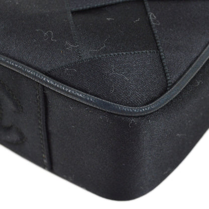 CHANEL 1991-1994 Camera Bag Mini Black satin