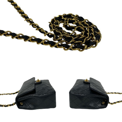 Chanel Classic Mini Single Flap Bag Leather Crossbody Bag in Good condition